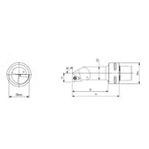 PSC Boring Bars STFCR/L-Kr91° Coromant Capto Shank Insert: TCMT TCMX TCGT TCGX TCEX TCMW - Big-tools Industrial Supply Tools for Metal Cutting